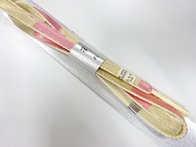 JAPANESE KIMONO / UNUSED HAND-TIED OBIJIME